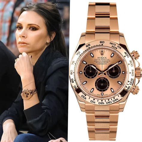 victoria beckham rolex daytona rose gold